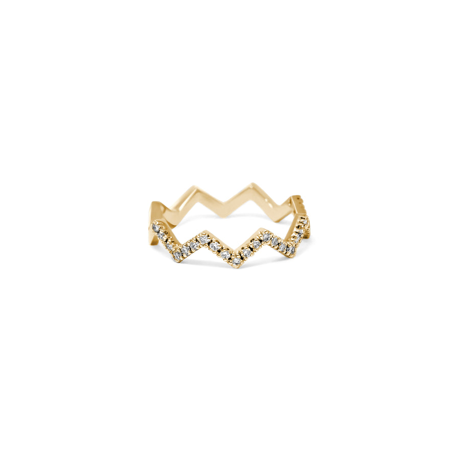 Anillo Zig Zag Pavé