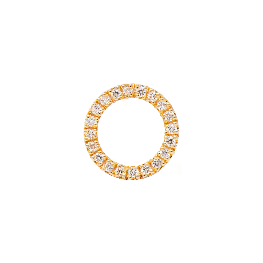 Aretes Círculo Pavé grande
