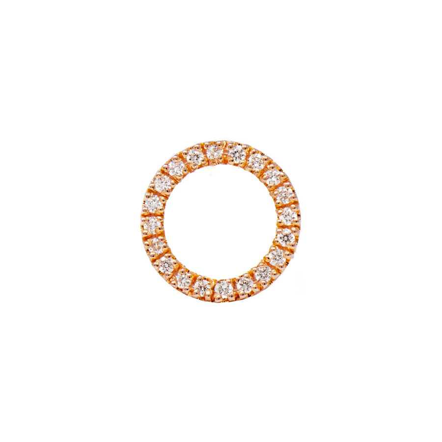 Aretes Círculo Pavé grande
