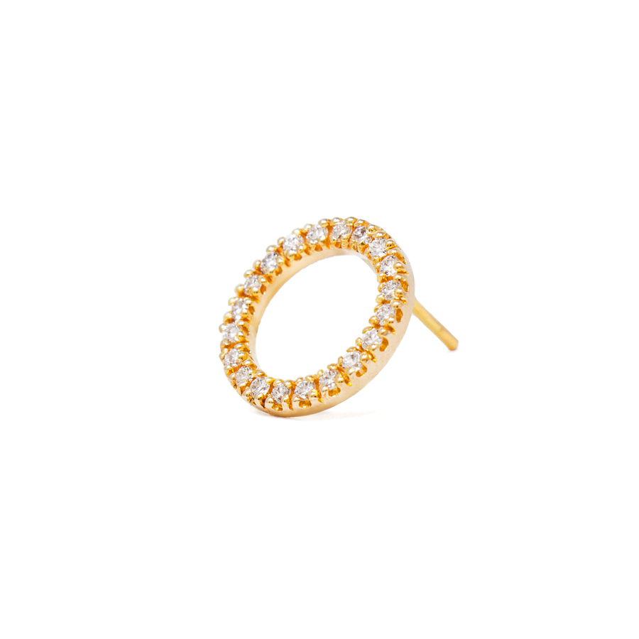 Aretes Círculo Pavé grande