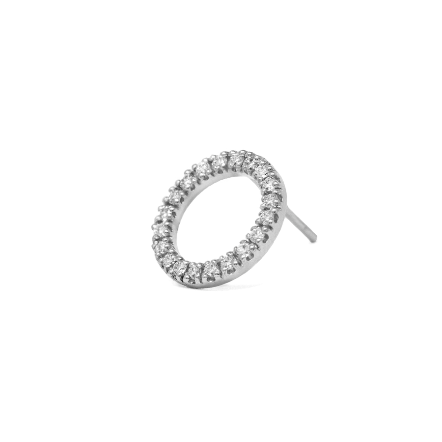 Aretes Círculo Pavé grande