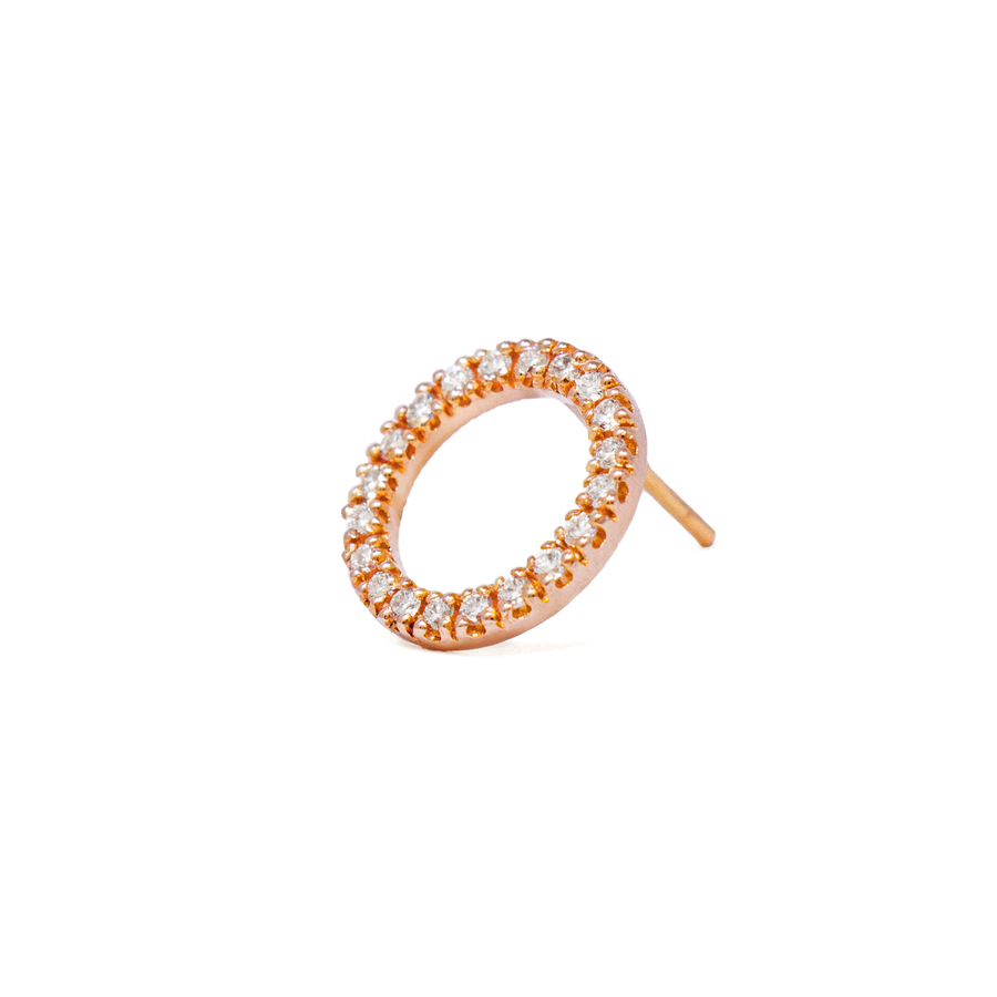 Aretes Círculo Pavé grande
