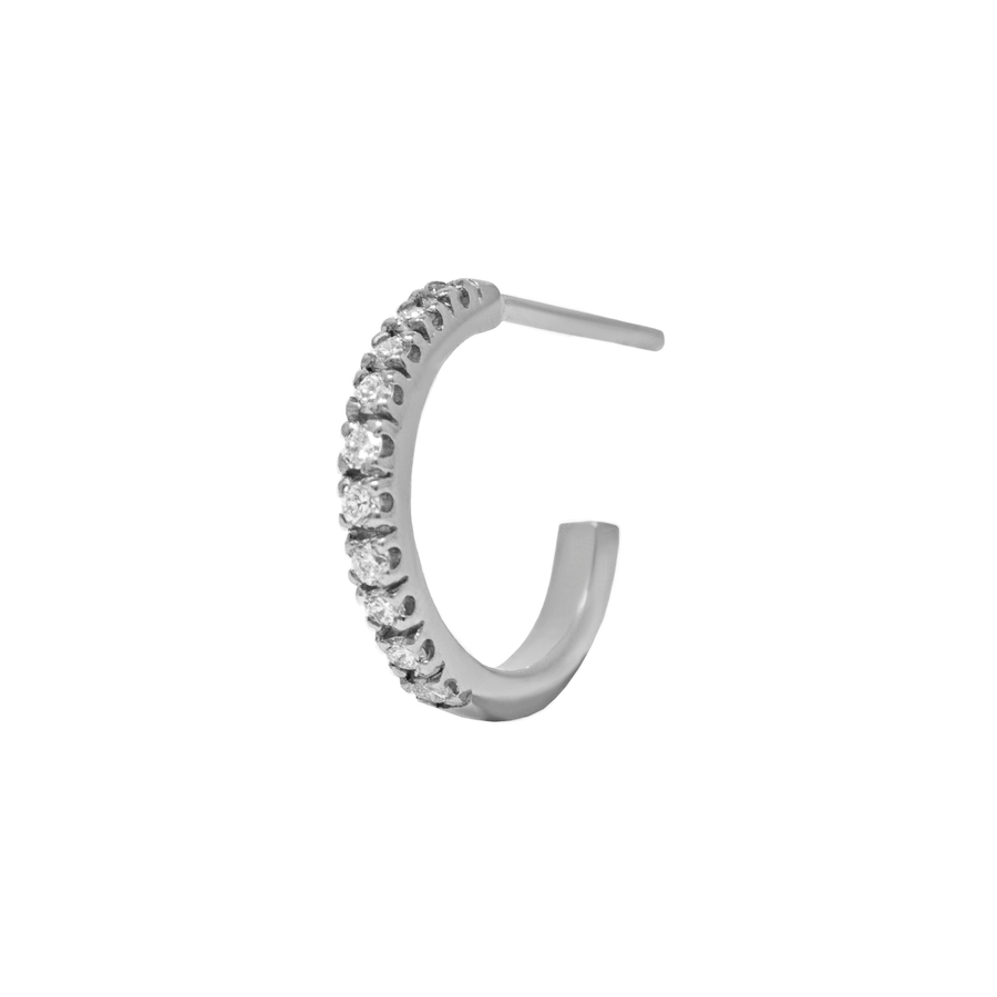 Arracadas Huggies Clásicas con Diamantes