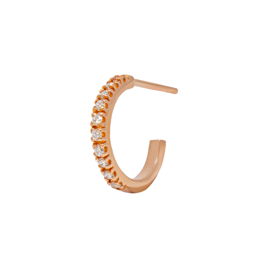 Arracadas Huggies Clásicas con Diamantes