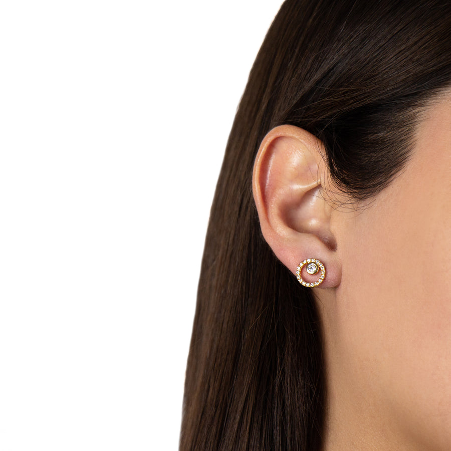Aretes Eclipse con Diamantes