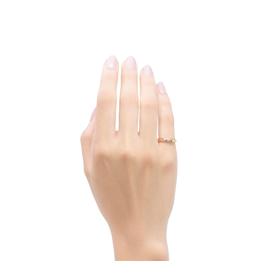 Anillo Pinky Promise con Diamante