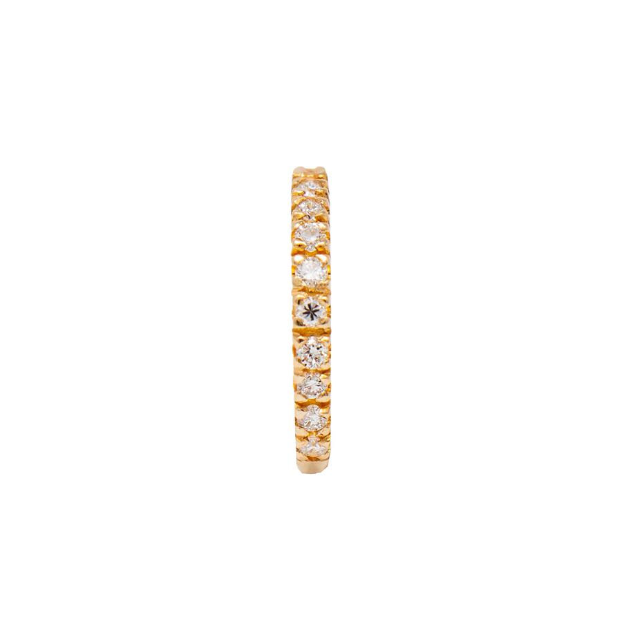 Arracadas Huggies Clásicas con Diamantes